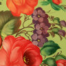Поднос с росписью "Цветы на салатовом" 38*30 см, арт. А-5.31